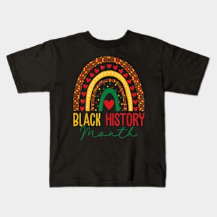 Black History Month Pride African American Black History Kids T-Shirt